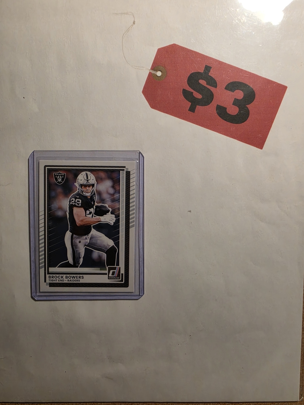 2025 Panini Donruss FB Brock Bowers Las Vegas Raiders Card # 1